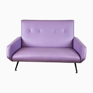 Vintage Sofa in Skai Lilac, 1950s-ZUW-1638607