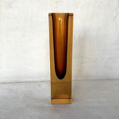 Vintage Sommerso Murano Glass Vase by Flavio Poli, 1960s-ITU-1812516