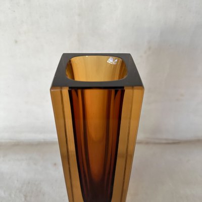 Vintage Sommerso Murano Glass Vase by Flavio Poli, 1960s-ITU-1812516