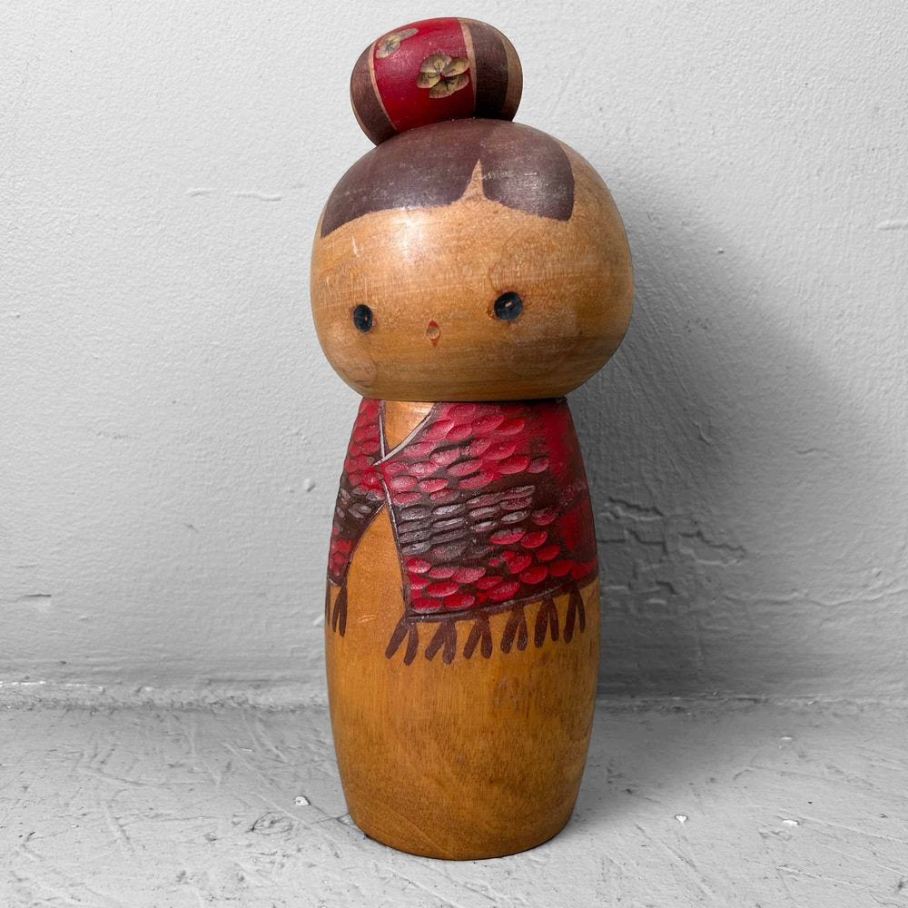 Vintage Sosaku Kokeshi by Hiroe Fukushima, Japan, 1975