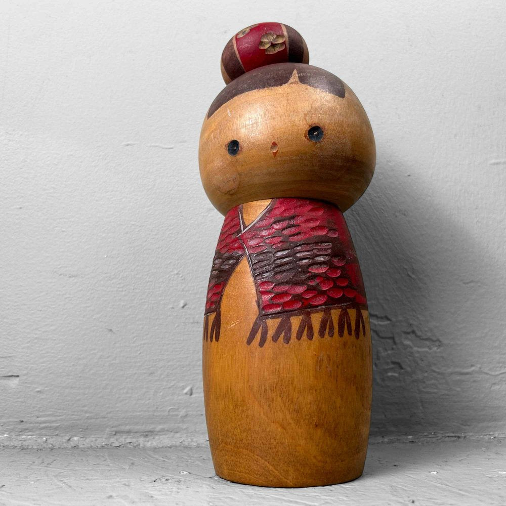 Vintage Sosaku Kokeshi by Hiroe Fukushima, Japan, 1975