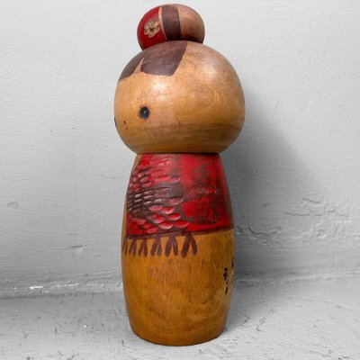 Vintage Sosaku Kokeshi by Hiroe Fukushima, Japan, 1975-DWL-1786500