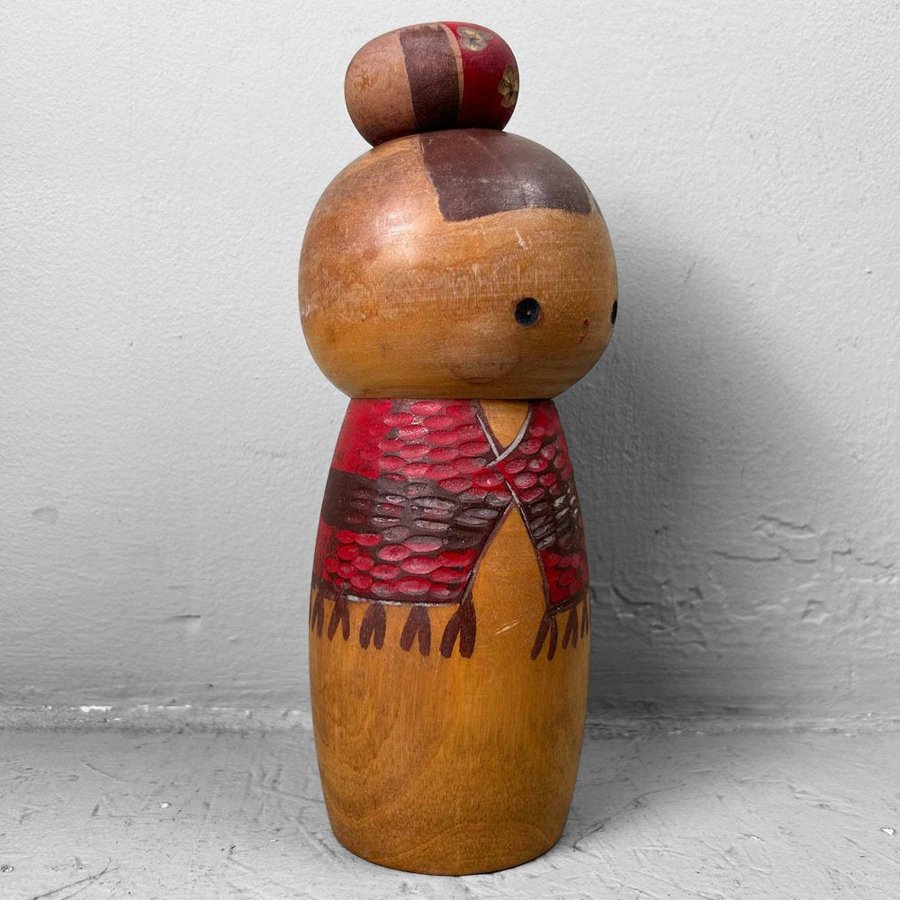 Vintage Sosaku Kokeshi by Hiroe Fukushima, Japan, 1975