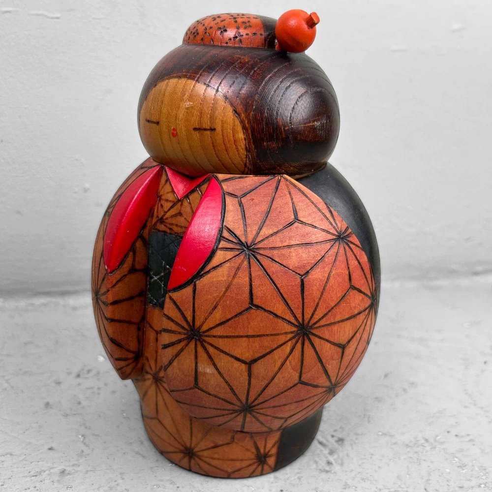 Vintage Sosaku Kokeshi by Kazuo Takamizawa, Japan, 1960s-DWL-1786497