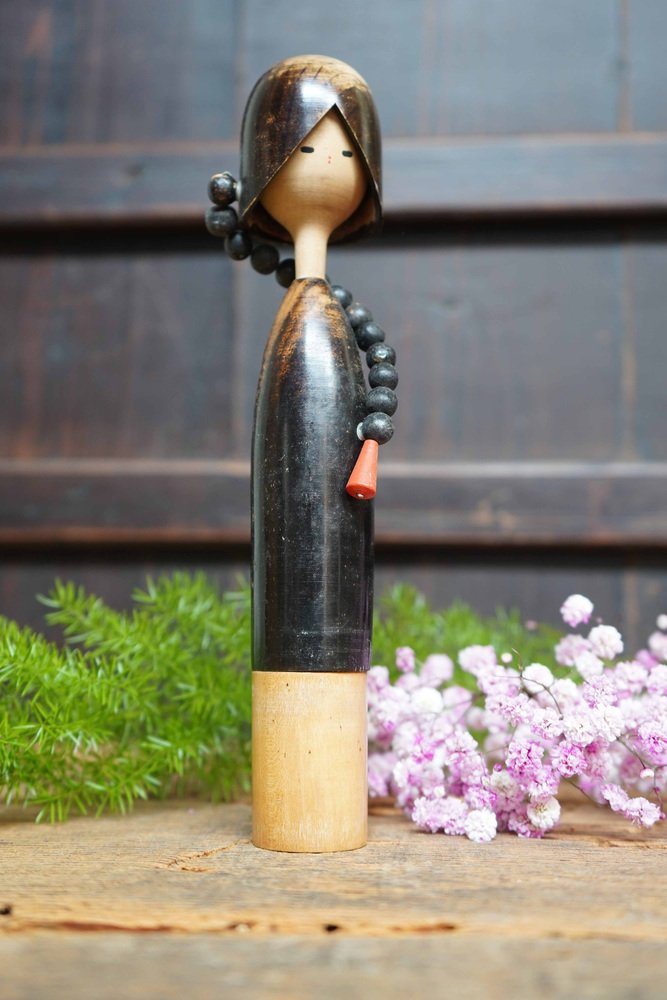 Vintage Sosaku Kokeshi Pigtail by Shozan Shido, Japan, 1960s