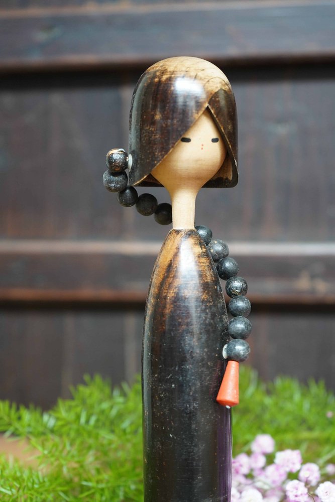 Vintage Sosaku Kokeshi Pigtail by Shozan Shido, Japan, 1960s