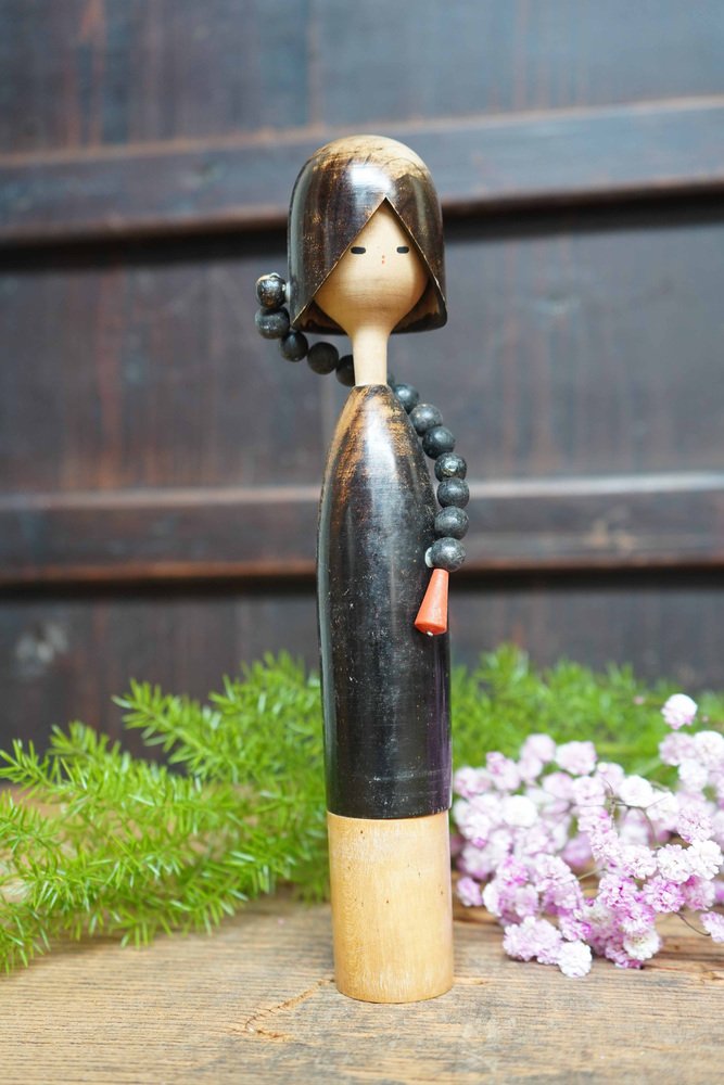 Vintage Sosaku Kokeshi Pigtail by Shozan Shido, Japan, 1960s