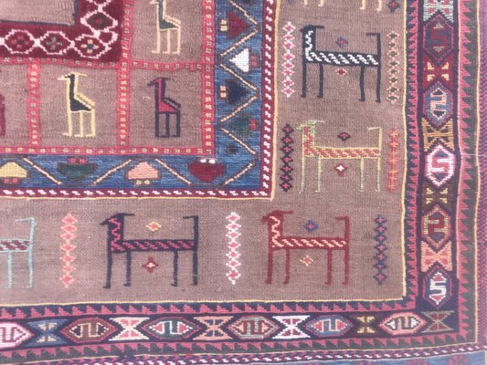 Vintage Soumak Shahsavand Kilim-YMM-1061777