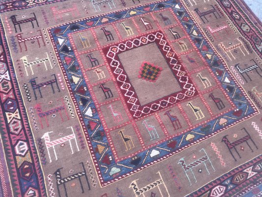 Vintage Soumak Shahsavand Kilim-YMM-1061777