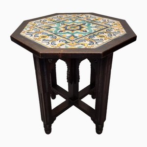 Vintage Southern European Side Table with Tile Top, 1950s-VHW-2032223