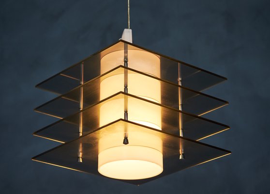 Vintage Space Age Danish Pendant Lamp, 1970s-ZGQ-585647