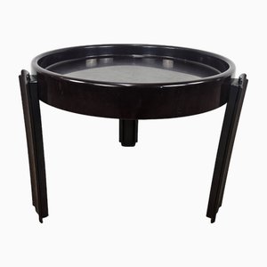 Vintage Space Age Dark Plastic Coffee Table by Dal Vera, 1970s-ZUW-2020076