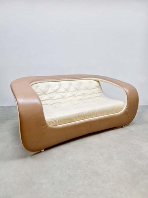 Vintage Space Age Leather Sofa, 1970s-BW-1706036