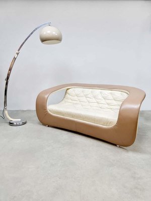 Vintage Space Age Leather Sofa, 1970s-BW-1706036