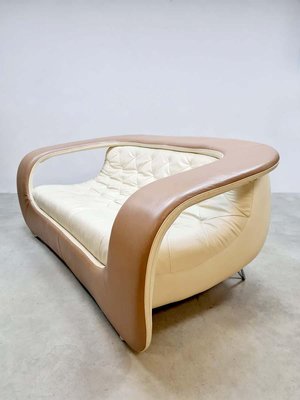 Vintage Space Age Leather Sofa, 1970s-BW-1706036