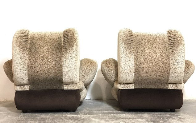 Vintage Space Age Lounge Chairs, Italy, 1960s, Set of 2-FQG-1771177