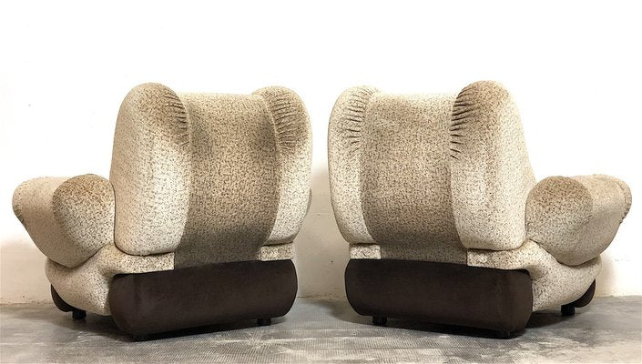 Vintage Space Age Lounge Chairs, Italy, 1960s, Set of 2-FQG-1771177