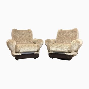 Vintage Space Age Lounge Chairs, Italy, 1960s, Set of 2-FQG-1771177