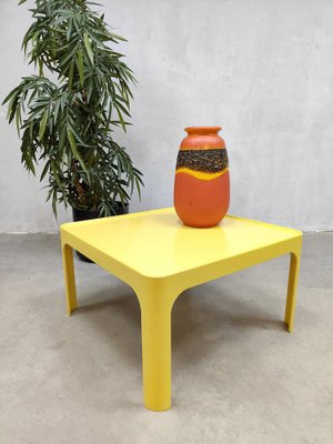 Vintage Space Age Style Yellow Coffee Table by Preben Fabricius-BW-1342601