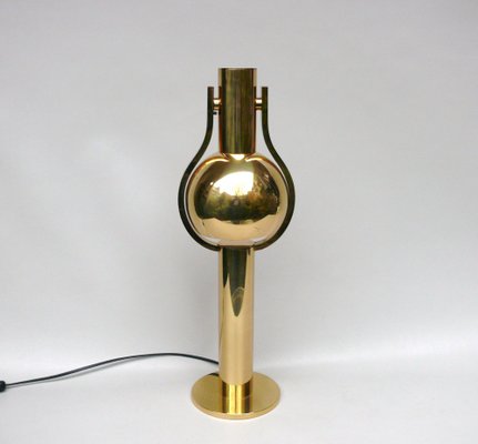 Vintage Space Age Table Lamp in Brass, 1970s-EY-1790952