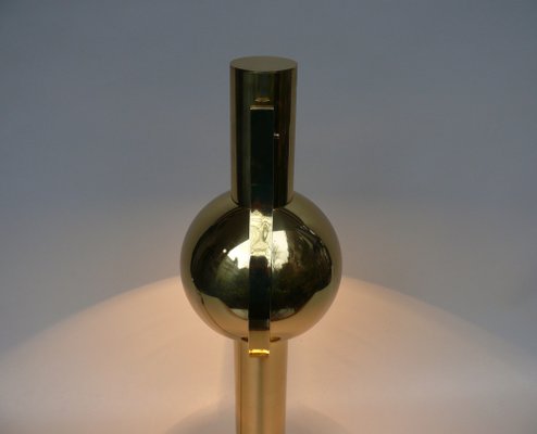 Vintage Space Age Table Lamp in Brass, 1970s-EY-1790952