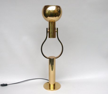 Vintage Space Age Table Lamp in Brass, 1970s-EY-1790952