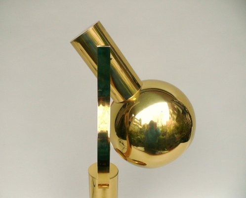 Vintage Space Age Table Lamp in Brass, 1970s-EY-1790952