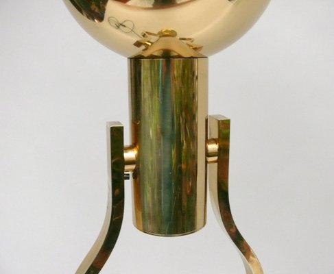 Vintage Space Age Table Lamp in Brass, 1970s-EY-1790952