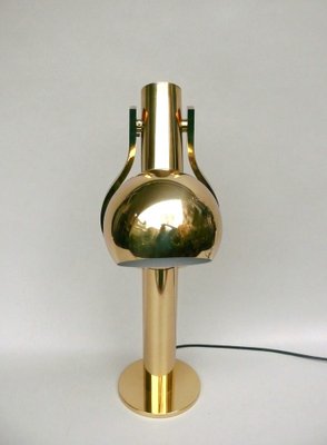 Vintage Space Age Table Lamp in Brass, 1970s-EY-1790952