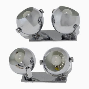 Vintage Space Age Wall Lamps, 1970s, Set of 2-SXX-1819014