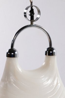 Vintage Space Age White Hanging Lamp, 1970-EZZ-1716341