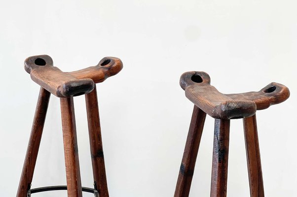 Vintage Spanish Bar Stools, Set of 2-XLH-1422123