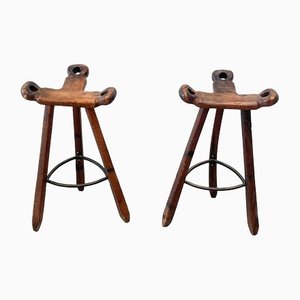 Vintage Spanish Bar Stools, Set of 2-XLH-1422123