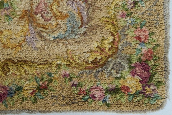 Vintage Spanish Hand Woven Rug-AOI-1304639