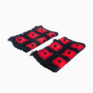 Vintage Spanish Handmade Wool Crochet Set, 1960s, Set of 3-ZFJ-702319