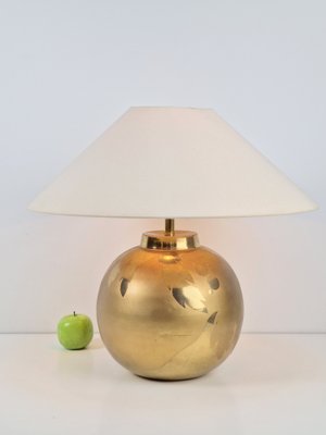 Vintage Sphere Brass Table Lamp by Louis Drimmer, France, 1970s-AXJ-1700539