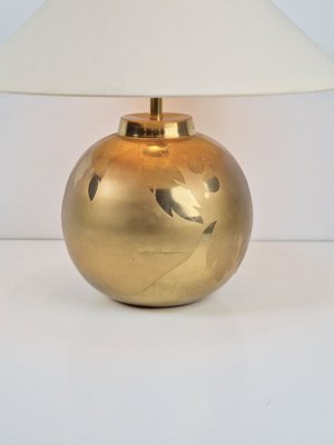 Vintage Sphere Brass Table Lamp by Louis Drimmer, France, 1970s-AXJ-1700539