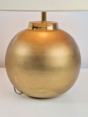 Vintage Sphere Brass Table Lamp by Louis Drimmer, France, 1970s-AXJ-1700539