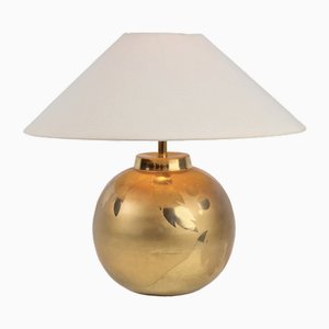 Vintage Sphere Brass Table Lamp by Louis Drimmer, France, 1970s-AXJ-1700539