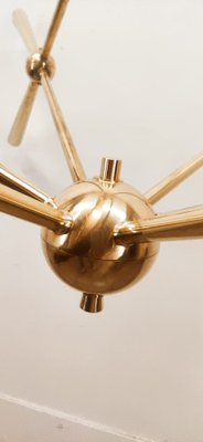 Vintage Sputnik Brass Pendant-QLH-1286843