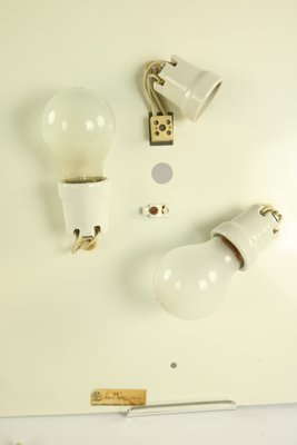 Vintage Square Ice Glass Flush Mount Ceiling Lamp from Müller & Zimmer, 1960s-FUP-658895