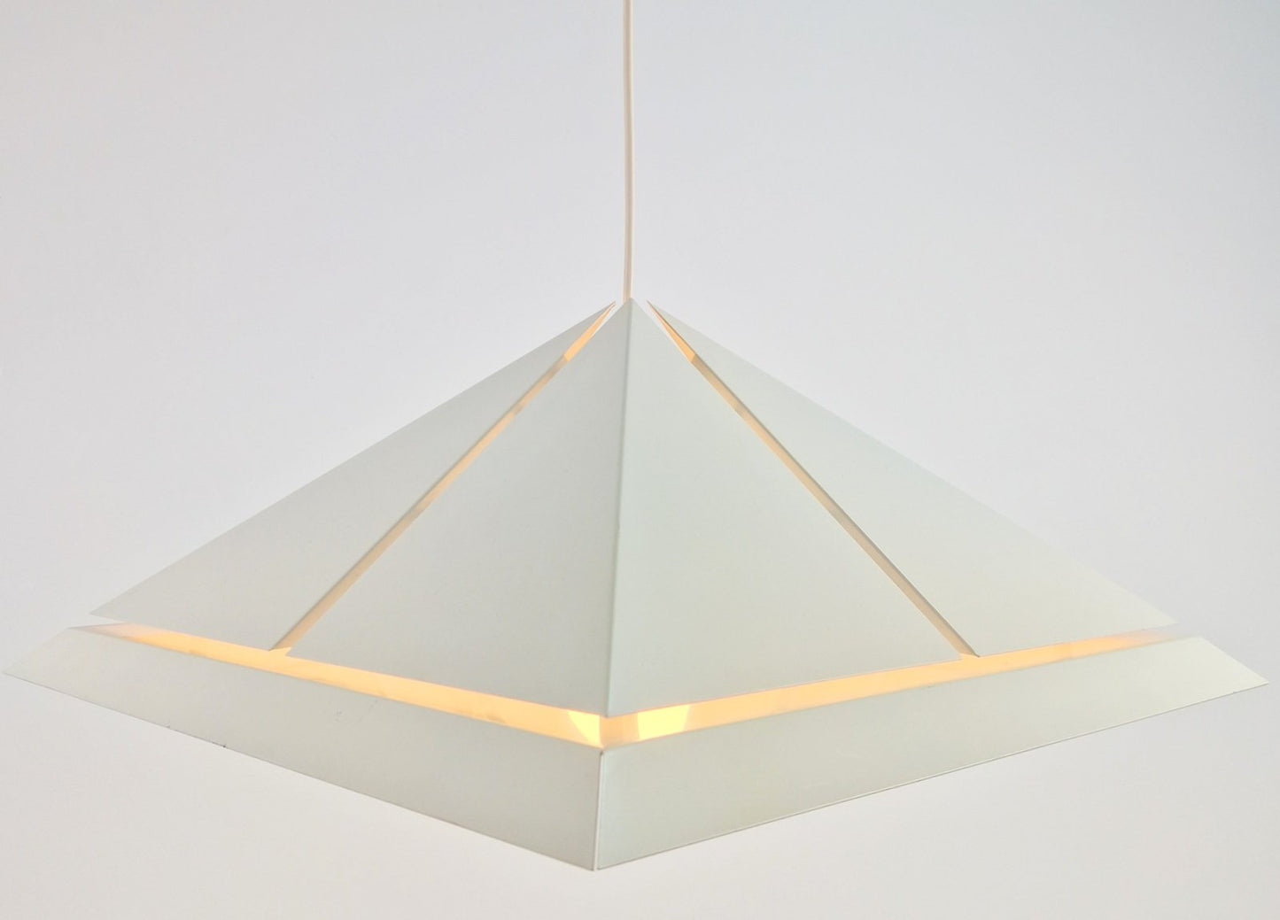 Vintage Square Metal Pendant Lamp from Dijkstra, 1970s