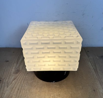 Vintage Square Milk Glass Wall Light, 1970s-CGF-2043846