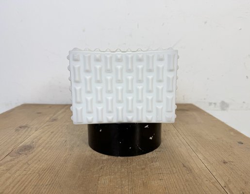 Vintage Square Milk Glass Wall Light, 1970s-CGF-2043846