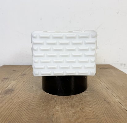 Vintage Square Milk Glass Wall Light, 1970s-CGF-2043846