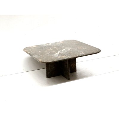 Vintage Square Natural Stone Coffee Table, 1980s-XID-2023397