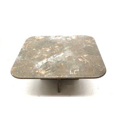 Vintage Square Natural Stone Coffee Table, 1980s-XID-2023397