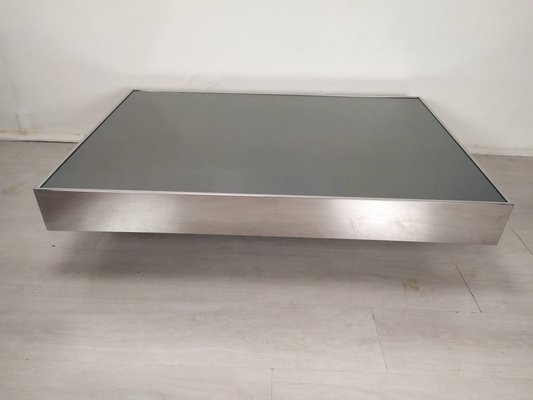 Vintage Stainless Steel Coffee Table, 1970s-EAD-2032375