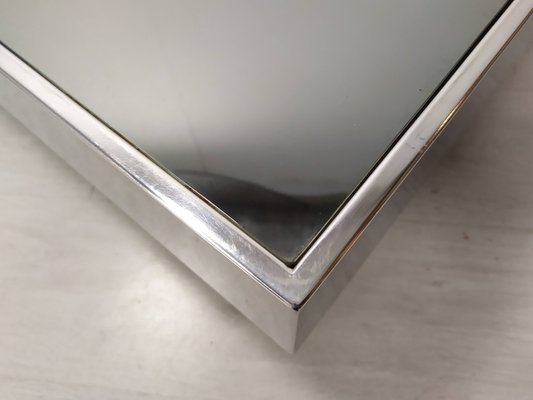 Vintage Stainless Steel Coffee Table, 1970s-EAD-2032375