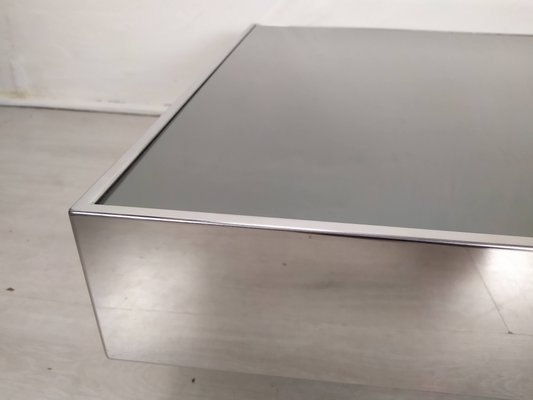 Vintage Stainless Steel Coffee Table, 1970s-EAD-2032375